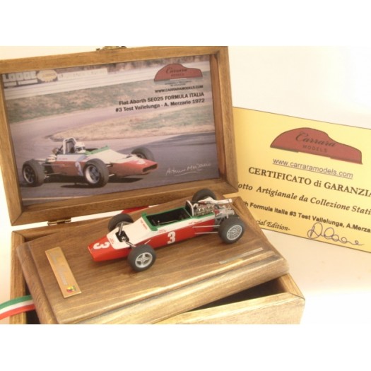 Fiat Abarth Formula Italia SE025  #3 Test Vallelunga 1972 A. Merzario - Special Built 1:43